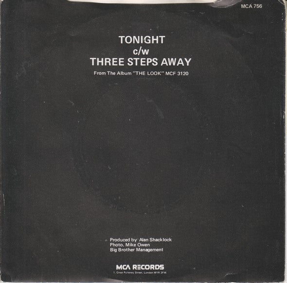 Look (2), The : Tonight (7",Single,45 RPM)