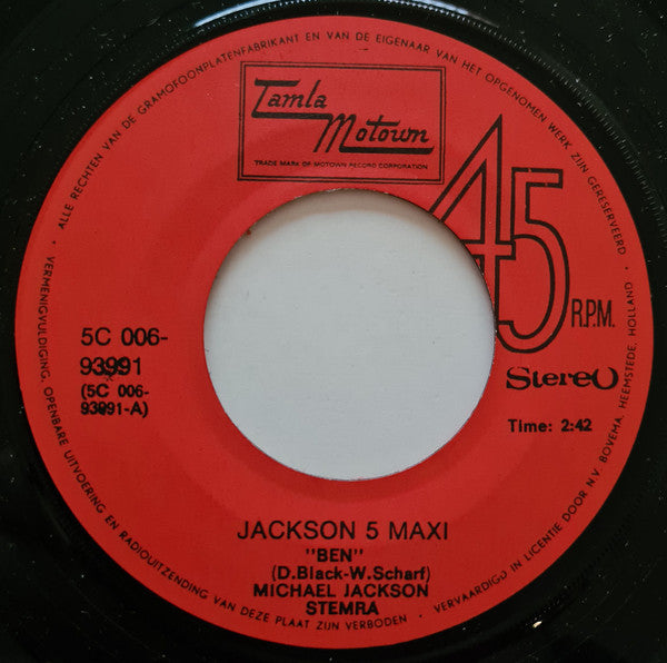 Michael Jackson / Jackson 5, The : Jackson 5 Maxi (7",45 RPM,Maxi-Single)