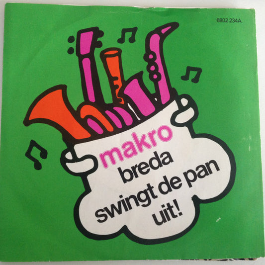 Eerste Bergse Jazz Straat Orkest "Brandaris" : Breda Swingt De Pan Uit! (7",45 RPM,Single,Stereo,Mono)