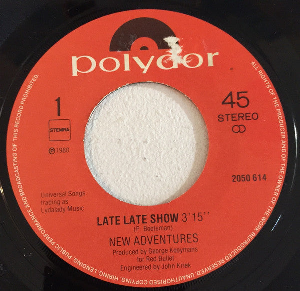 New Adventures : Late Late Show (7")