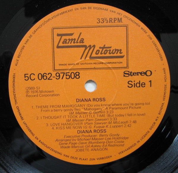 Diana Ross : Diana Ross (LP,Album,Stereo)