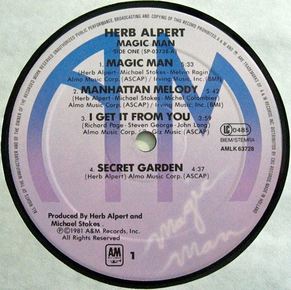 Herb Alpert : Magic Man (LP,Album)