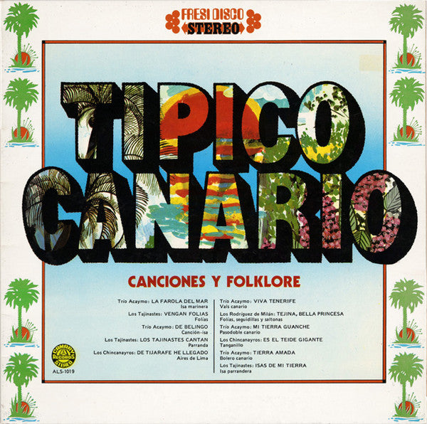 Various : Tipico Canario - Canciones Y Folklore (LP,Compilation)