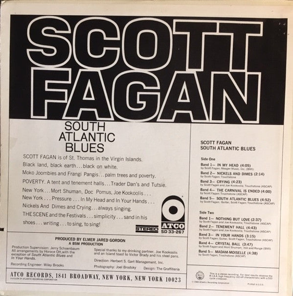 Scott Fagan : South Atlantic Blues (LP,Album,Stereo)