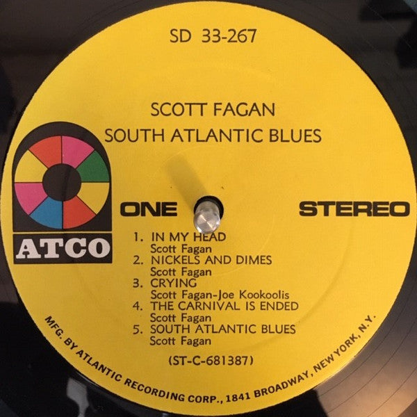 Scott Fagan : South Atlantic Blues (LP,Album,Stereo)