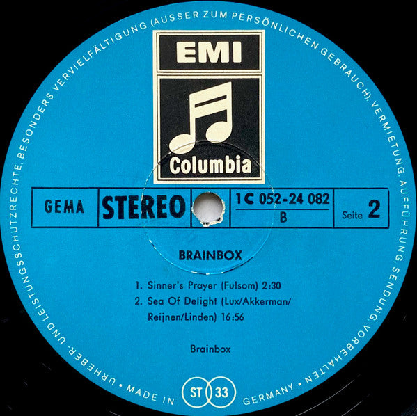 Brainbox (3) : Brainbox (LP,Album,Stereo)