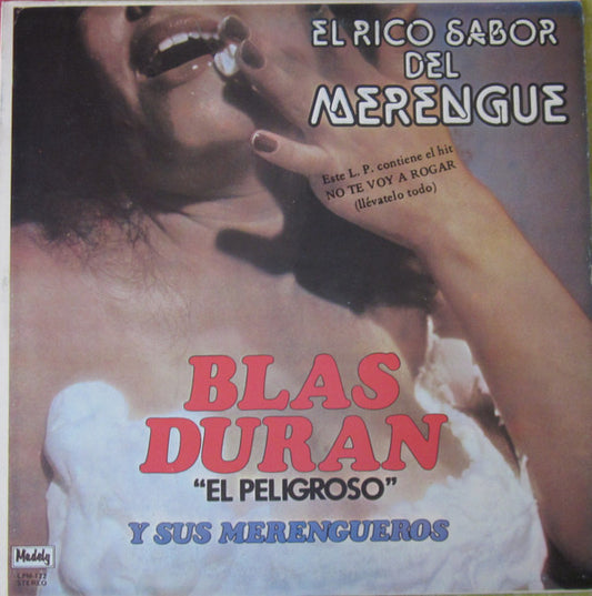 Blas Duran : El Rico Sabor Del Merengue (LP,Album,Stereo)