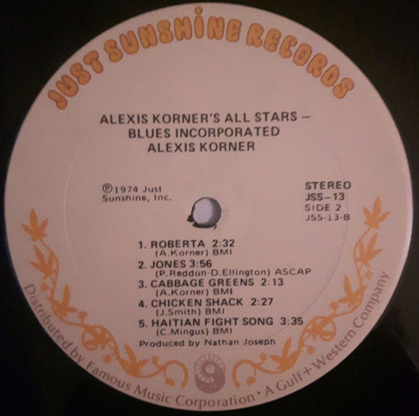 Alexis Korner's All Stars : Blues Incorporated (LP,Album,Stereo)