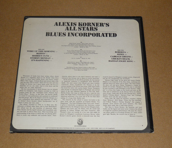 Alexis Korner's All Stars : Blues Incorporated (LP,Album,Stereo)