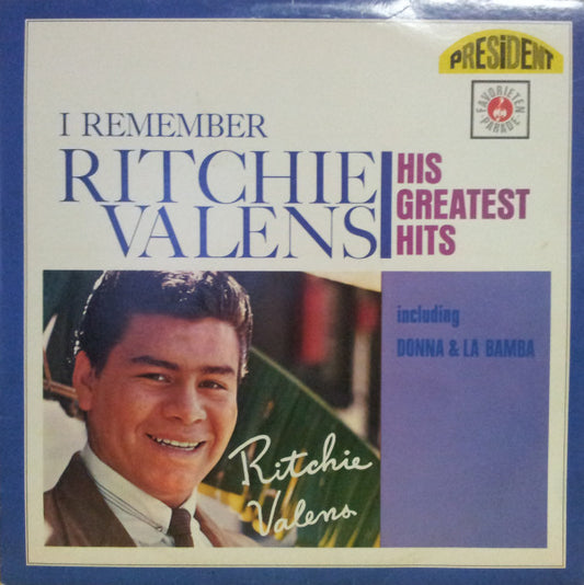 Ritchie Valens : I Remember Ritchie Valens - His Greatest Hits (LP,Compilation,Mono)
