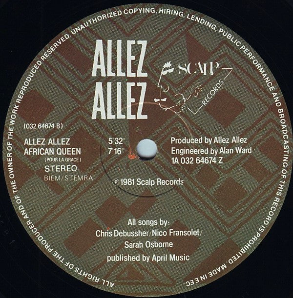 Allez Allez : African Queen (LP,Mini-Album)