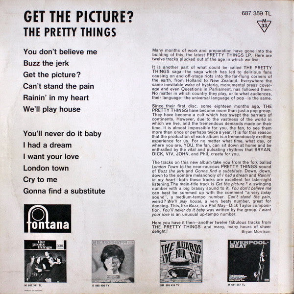 Pretty Things, The : Get The Picture? (LP,Album,Mono)