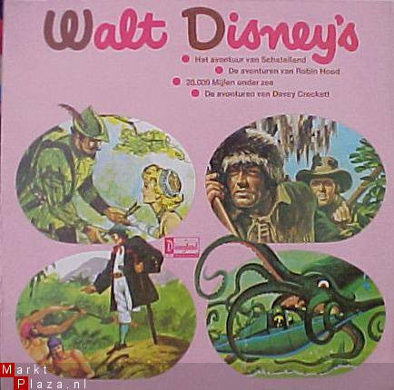 Unknown Artist : 4 Verhalen Van Walt Disney (LP,Album,Stereo)