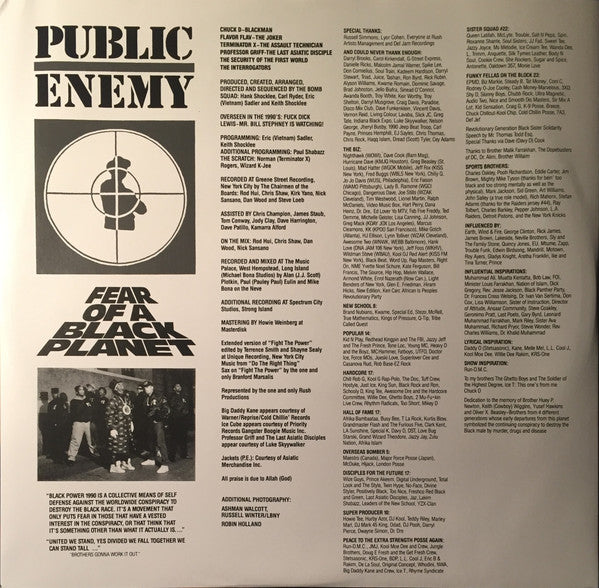 Public Enemy : Fear Of A Black Planet (LP,Album,Reissue)