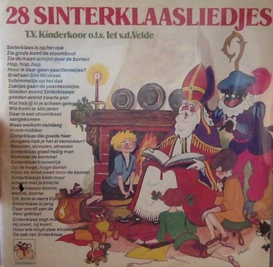 T.V. Kinderkoor o.l.v. Iet Van Der Velde : 28 Sinterklaasliedjes (LP,Album,Stereo)
