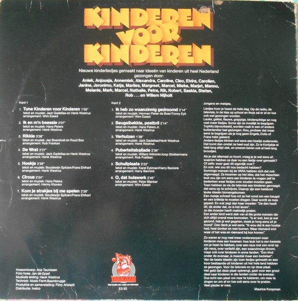 Kinderen voor Kinderen : Kinderen Voor Kinderen (LP,Album,Stereo)