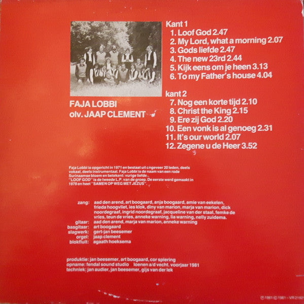 Faja Lobbi o.l.v. Jaap Clement : Loof God (LP,Album)