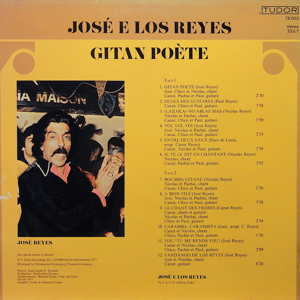 José E Los Reyes : Gitan Poète (LP,Album)