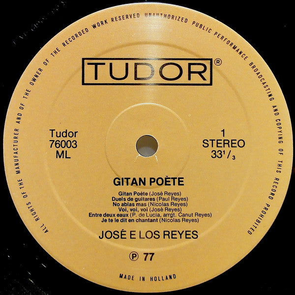 José E Los Reyes : Gitan Poète (LP,Album)