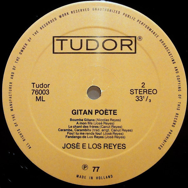 José E Los Reyes : Gitan Poète (LP,Album)